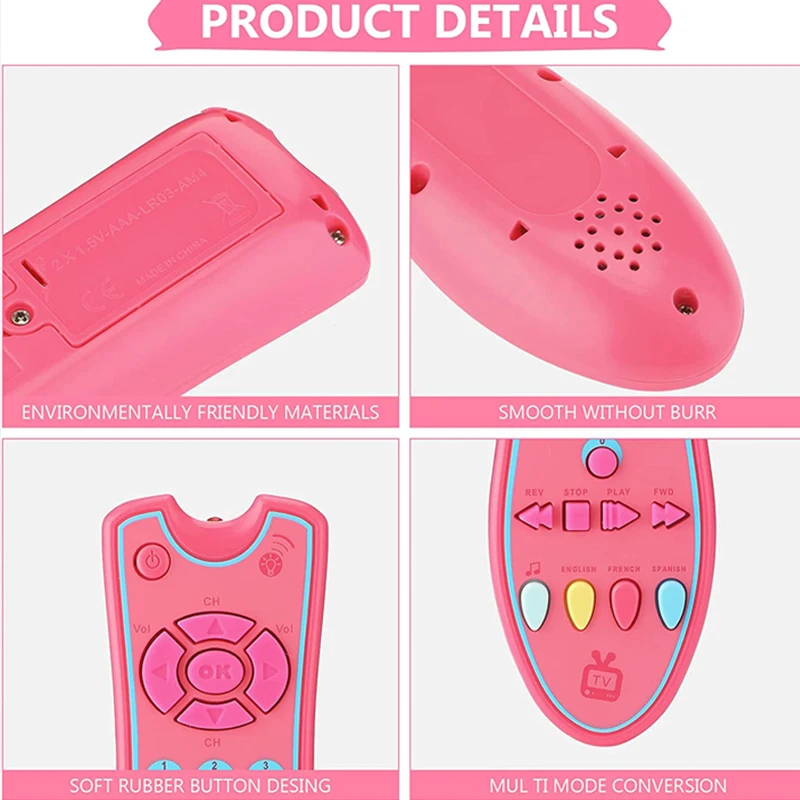 Music Mobile Phone TV Remote Control Car Key Baby Early Educational Toys Electric Numbers English Learning Toys Gift For Newborn educational toys