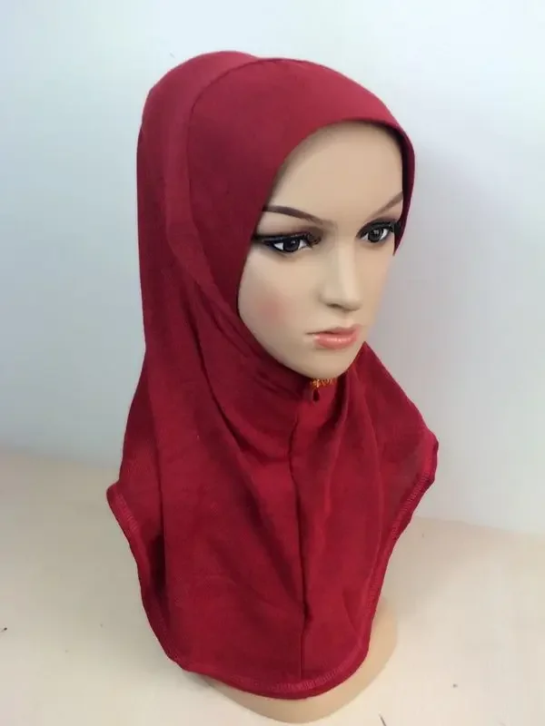 ISLAMIC 머슬림 히잡 알 아미라 단색, 부드러운 캐시미어, 가을 겨울