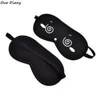 1pc Sleeping Eye Mask Black Eye Shade Sleep Mask Black Mask Bandage on Eyes for Sleeping Emotion Sleep Mask 2