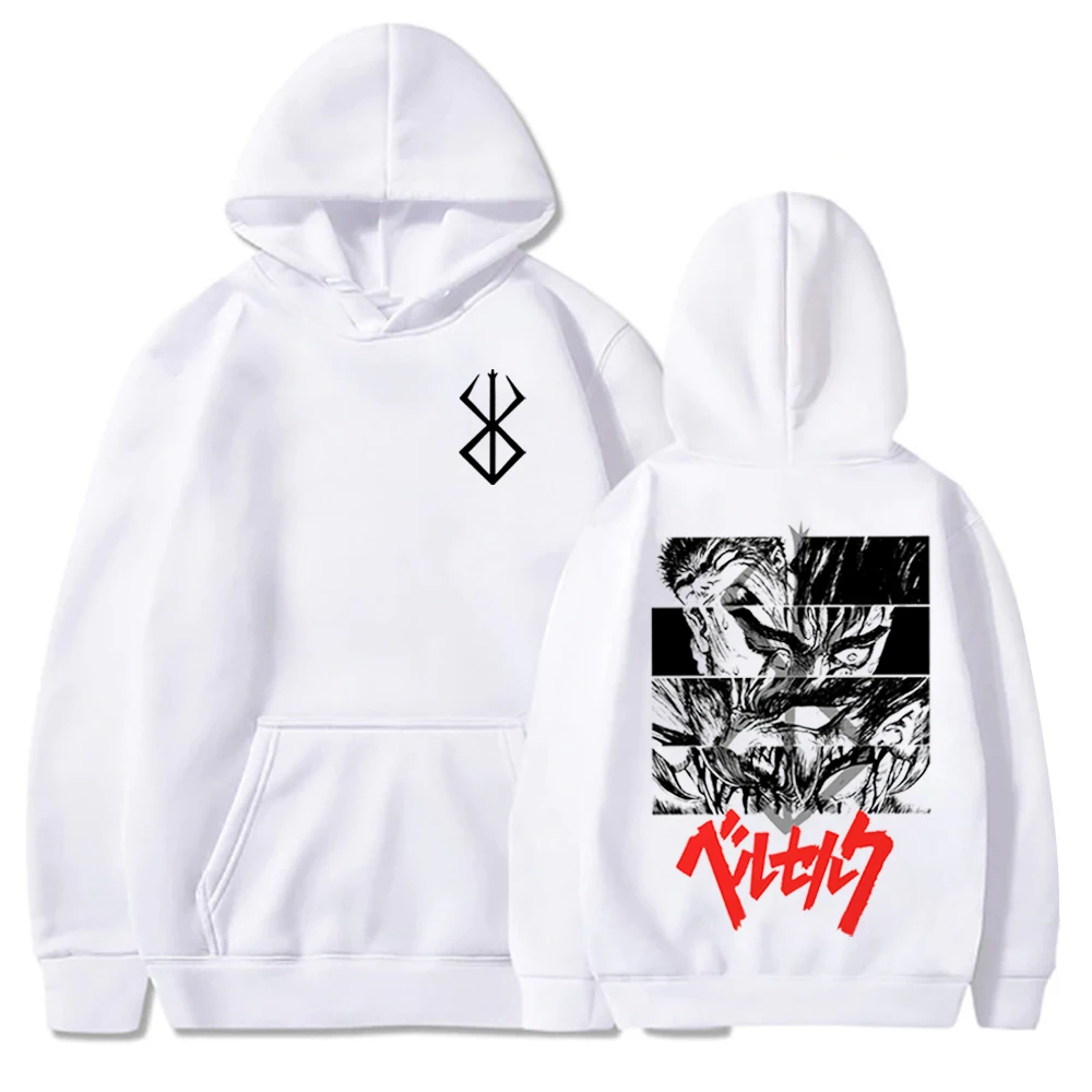 

Anime Berserk Hoodie Anime Manga Print Sweatshirt Berserk Fan Gift Unisex Pullover Tops Streetwear
