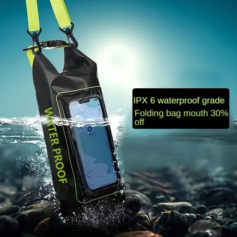 Waterproof Dry Bag Outdoor Sports Bags 2L Dry Bag Touch Screen PVC Waterproof Bags For Trekking Drifting Rafting Surfing Kayak Camping Equipment
