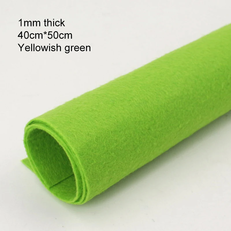 Premium 1mm Thick Square Felt Cloth for DIY Sewing, Crafts, and Home Decoration (40 x 50cm)