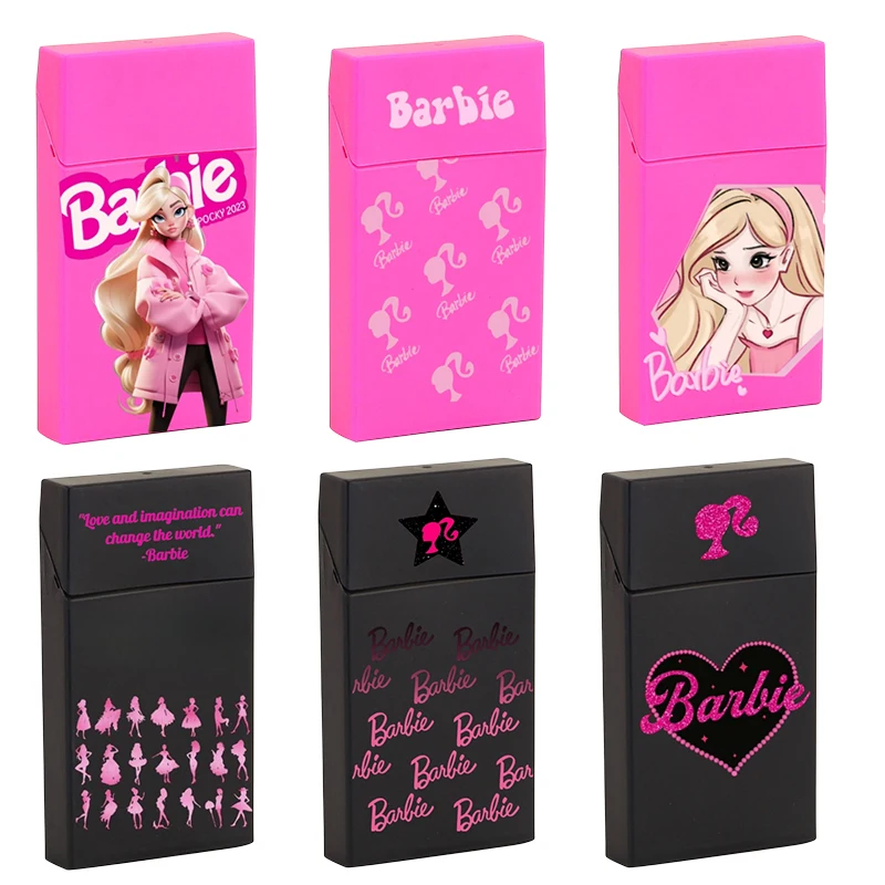 

Y2K Barbie Anime Ladies Flip Top Slim Cigarette Case Kawaii Sweet Cool Moisture Proof Smoking Accessory Decorative Box Cute Gift