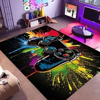 Gamer Rugs for Bedroom Boys Teens Printed Game Gamepad Carpets Living Room Mat Home Decor Non-Slip C Gamer Decor Doormats 1