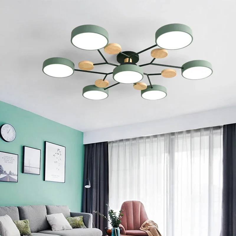 Modern LED Chandelier with 3 Different Colors Suitable for Living Room Bedroom Study Home Decoration Indoor Lighting AC90-260V-led chandelier,ceiling chandelier,art lighting fixtures