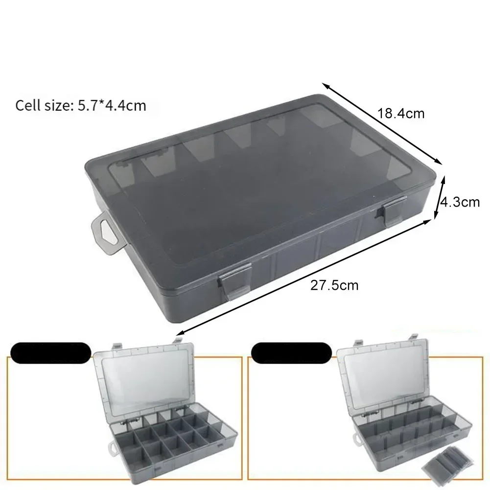 Plastic Multi-Grid Screwdriver Screw Storage Box Parts Toolbox Hardware Tool Repair Tool Box Electronic Component Drill Bit Grid tool storage box parts storage box plastic tool box storage organizer box screwdriver storage box