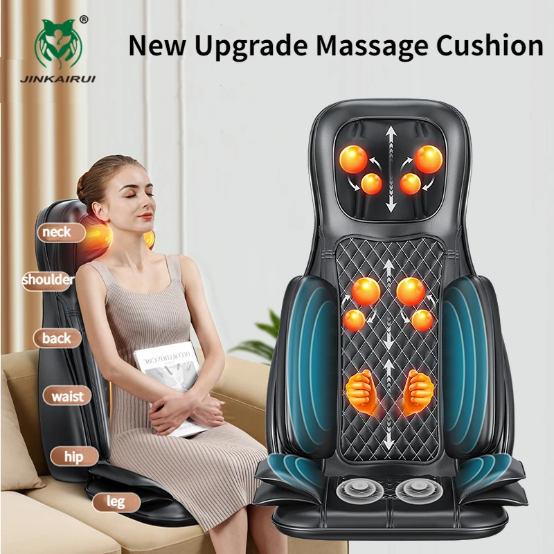 Electric Full Body Massage Cushion Seat Chair Air Compress Heat