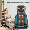 Electric Full Body Massage Cushion Seat Chair Air Compress Heat Shiatsu Tapping Deep Kneading Vibration Back Massager Relaxation 1
