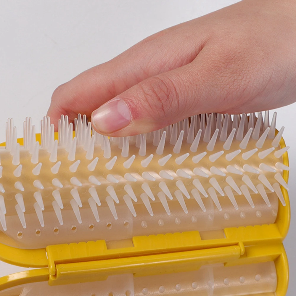 Title 4, Cat Brush Comb Cat Toy Pet Wall Brush Corner Ca...