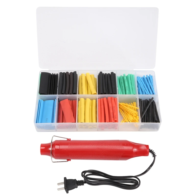 

280Pcs/Set Heat Shrink Tubing Insulation Shrinkable Tubes Assortment Electronic Polyolefin Wire Cable Sleeve Kit,US Plug