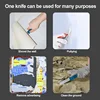 1Pc Stainless Steel Oblique Blade Scraper Putty Knife with Plastic Handle 1 Inch 2 Inch 4