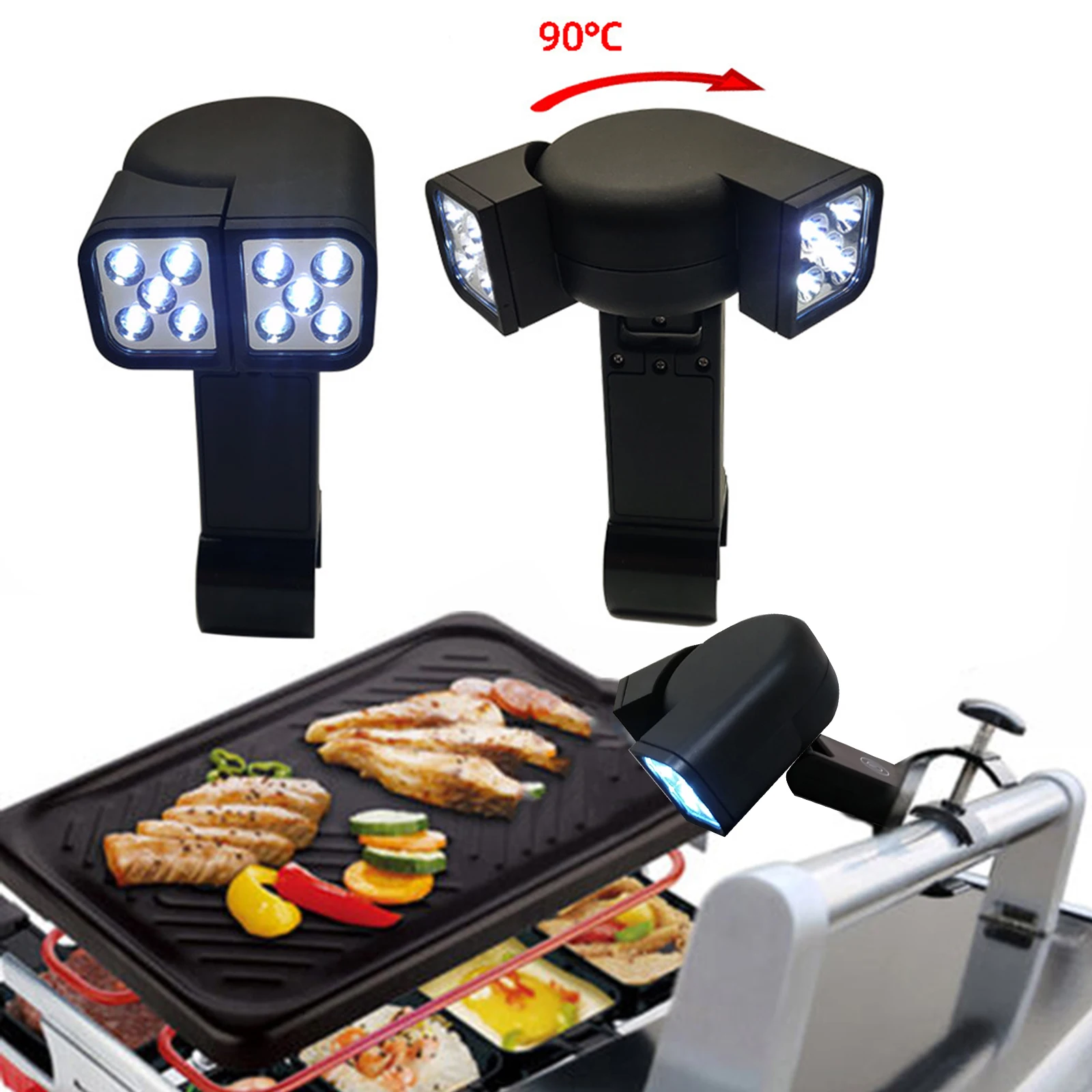 BBQ Grill Light Barbecue Light Base Barbecue Glass Fiber Nylon Material LED Lamp 10 Super Bright bbq grill lights