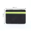 Men Wallet Creative Money Clip Card ID Slim Light Flip BiFold PU Leather Purse Colorblock Credit Card Bag Card Holder Card Case 6