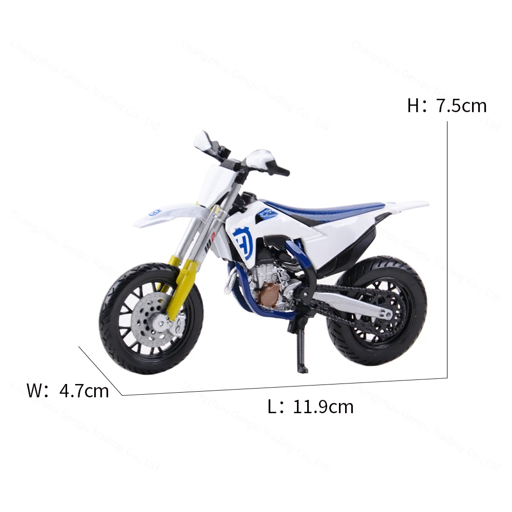 Bburago 1:18 Husqvarna FS 450 Supermoto Static Die Cast Vehicles Collectible Hobbies Motorcycle Model Toys 4