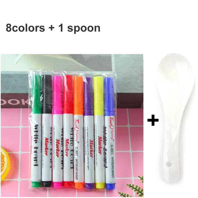 8 colors with spoon