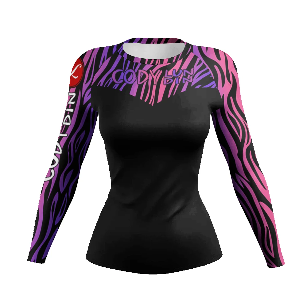 Sports Apparel Women MMA Compression T shirt Tights Jiu Jitsu Rashguard Sport Boxing T-shirts 3D Printed Gym Kickboxing Sportswear Shirt Tops