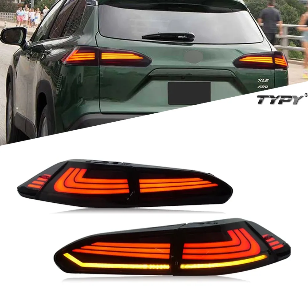 

TYPY Car Tail Lamp Assembly For Toyota Corolla Cross LED Taillight 2020-2023 Upgrade to NEW Corolla Dynamic Turn LED Taillight