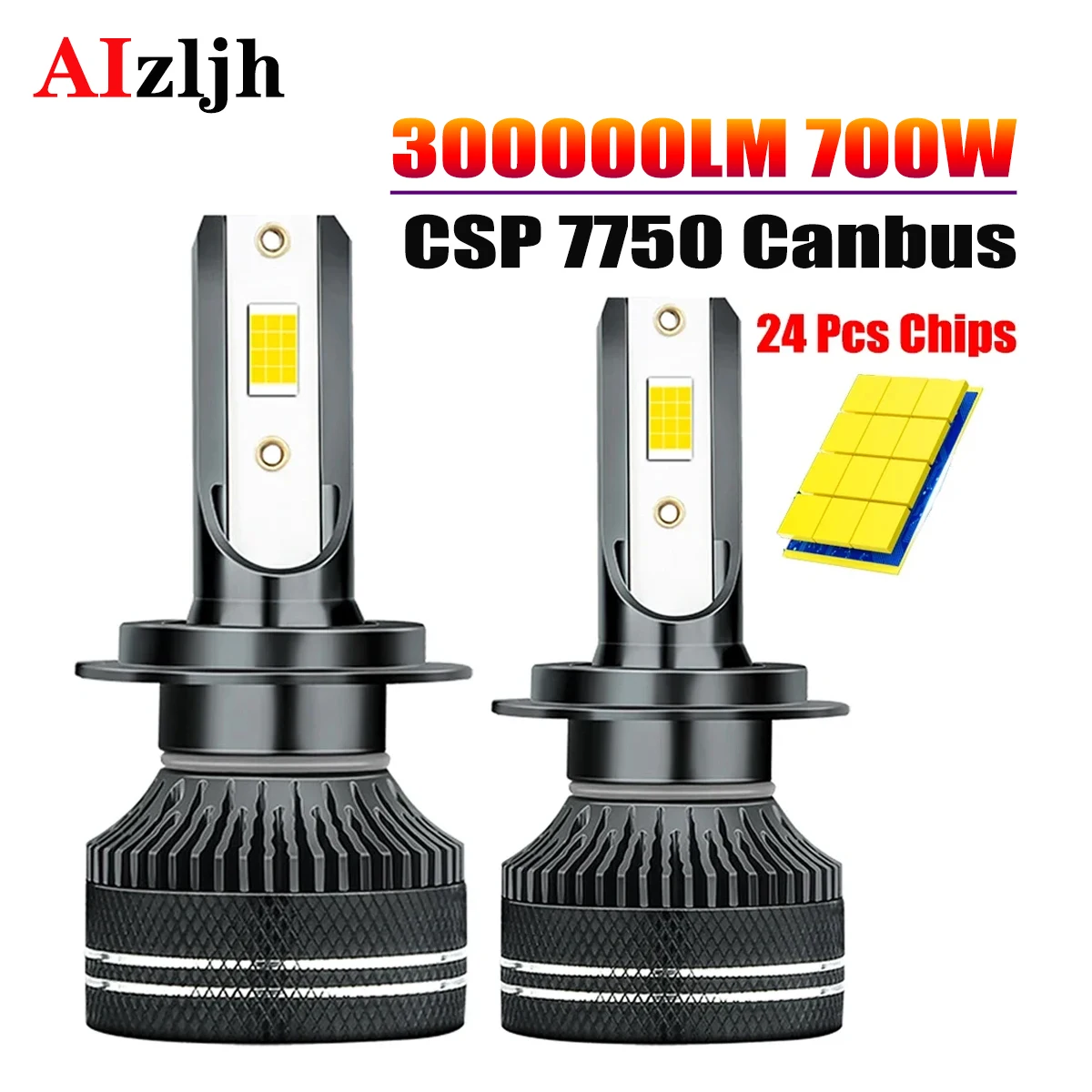

AIZLJH 6000K HB3 HB4 9005 9006 H1 H7 H4 H11 9012 лампочка флуоресцентная 7750 мощная Автомобильная фара фонарь флуоресцентная 700 Вт лм 12 В 24 В