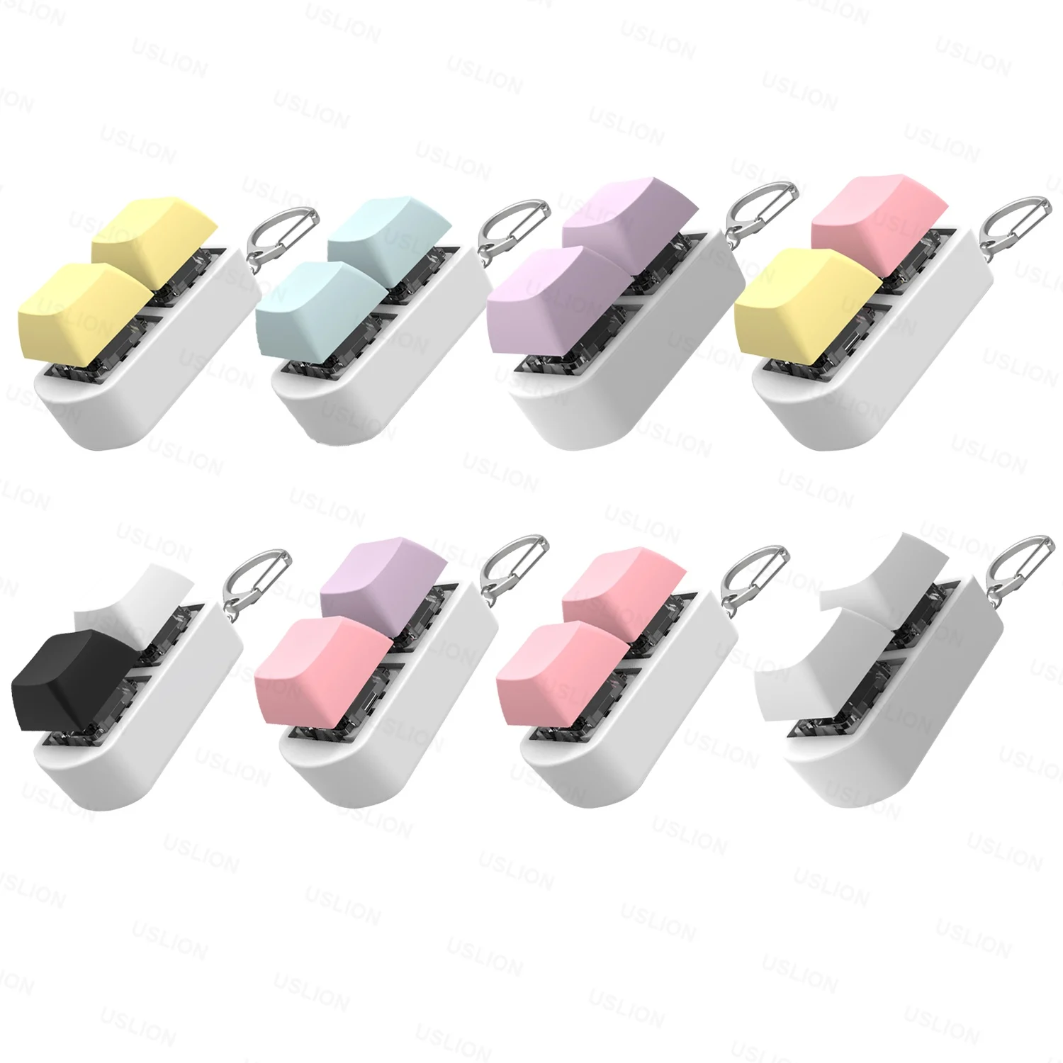 Fidget Toy Sensory Fidget Toy Anti Stress Toy Finger Sensory Toy Mini 2 Key Keyboard Caps