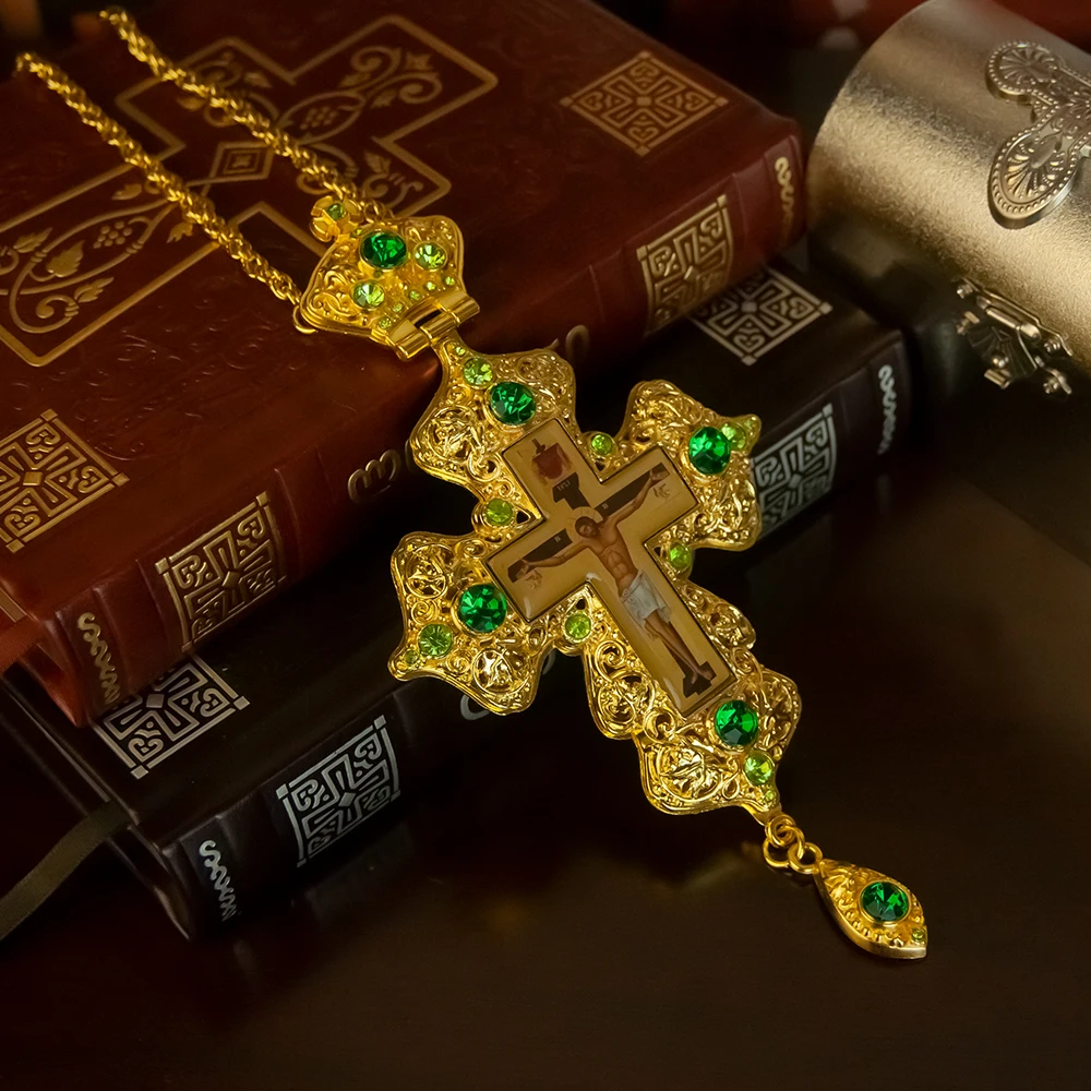 Religious Ritual Accessories Eastern Orthodox Church of Jesus Cross Souvenirs Ritual Supplies Jesus Gathering Religious Decoration Cross Pendant