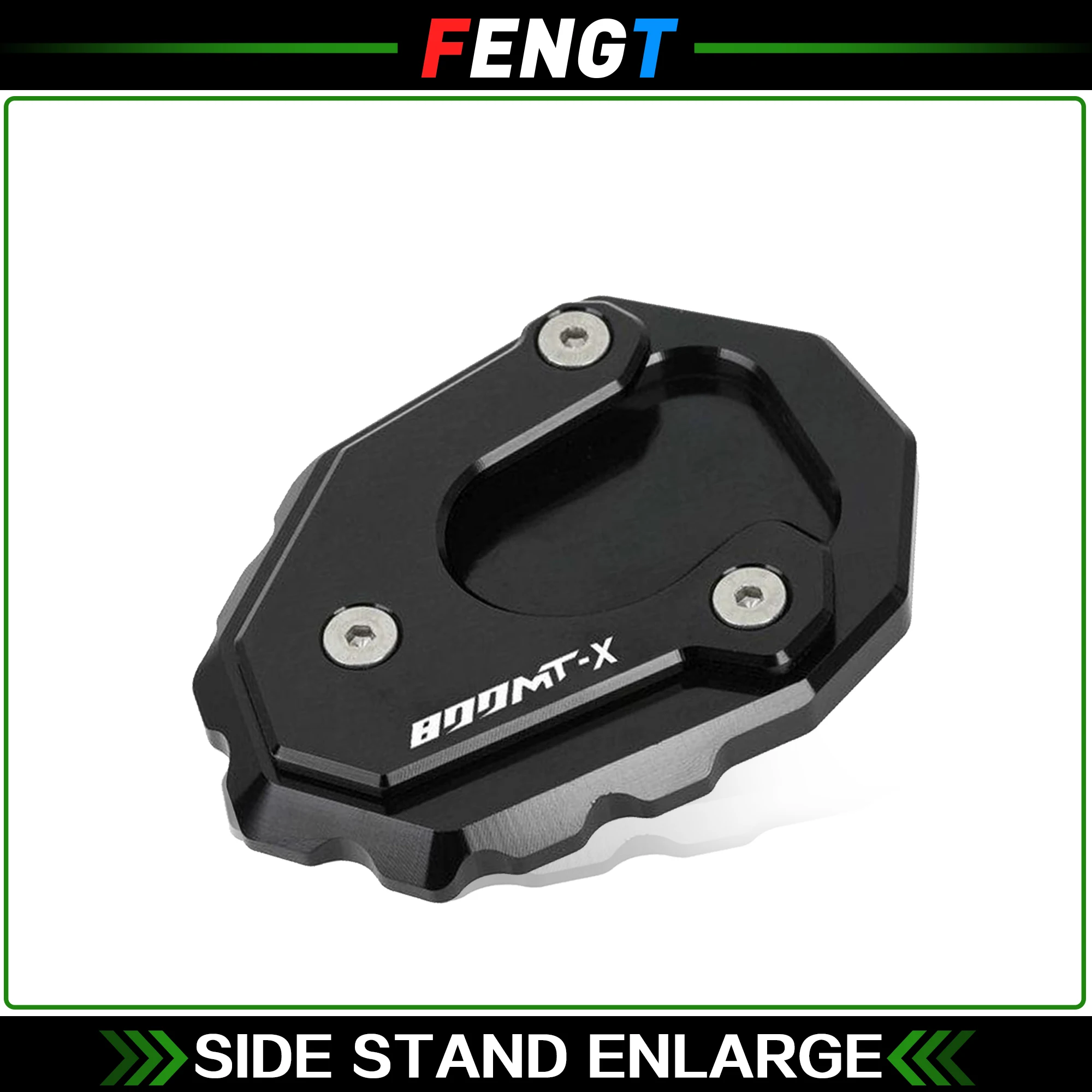 Enhanced Motorcycle CNC Kickstand Foot Extension Pad Support Plate Pedal Footrest