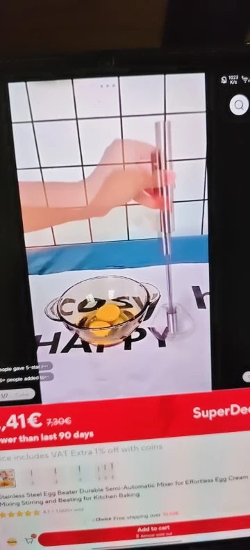 Stainless Steel Rotary Whisk Semi-Automatic Mixer Manual Whisk Household Cream Eggs Baking Gadgets photo review