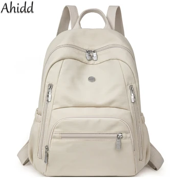 Zaino casual da donna Zaino in nylon impermeabile Zaino semplice di grande capacità Zaini scolastici leggeri Borse da viaggio da donna
