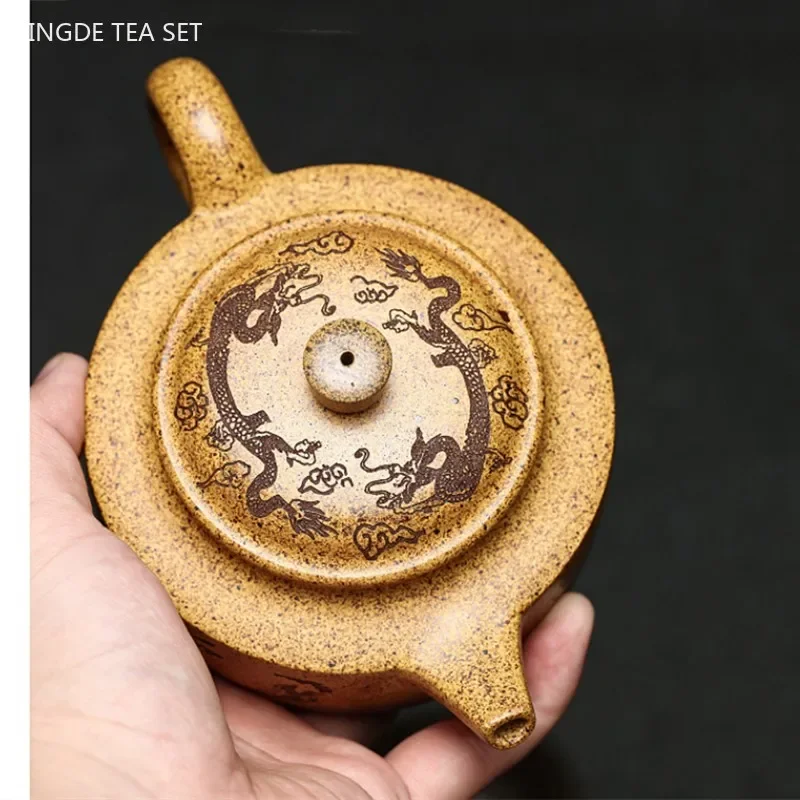 240ml Tradition Section Mud Filter Teapot Master Handmade Yixing Purple Clay Tea Pot Custom Tea Accessories Zisha Tea Set