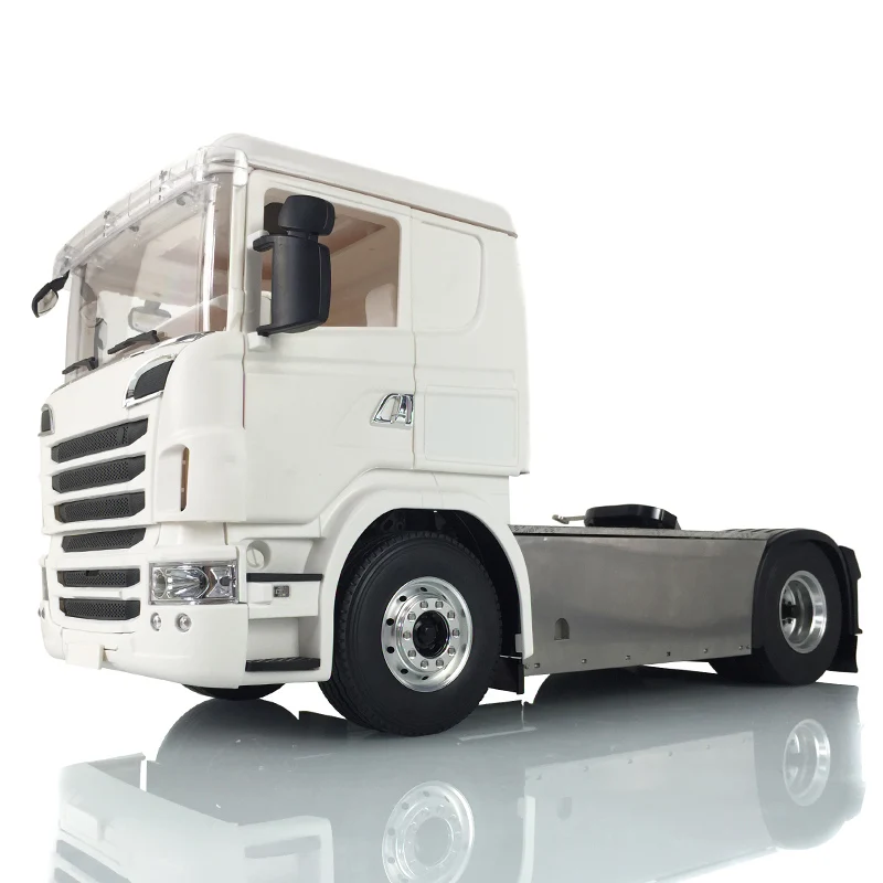 

1/14 LESU RC Metal 4X4 Chassis Retrofitting R730 With Unpainted Cabin Light System Motor Servo 540 Power Motor For Model Boy Car