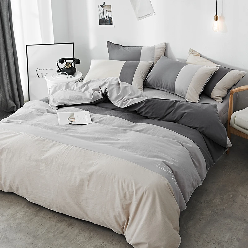 

Minimalist White Beddings Sets Ultralight Double Comforter Aesthetic Bedding Set Nordic Elegant Plumones De Cama Home Furniture