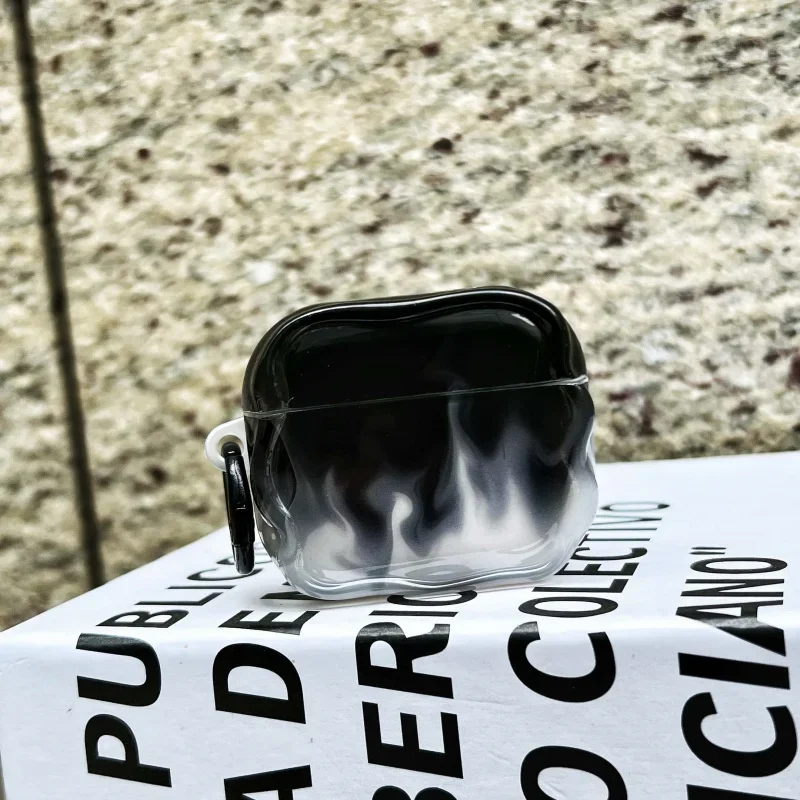 Stylish Dust-Proof Earphone Case with Cool Flame and Fog Design