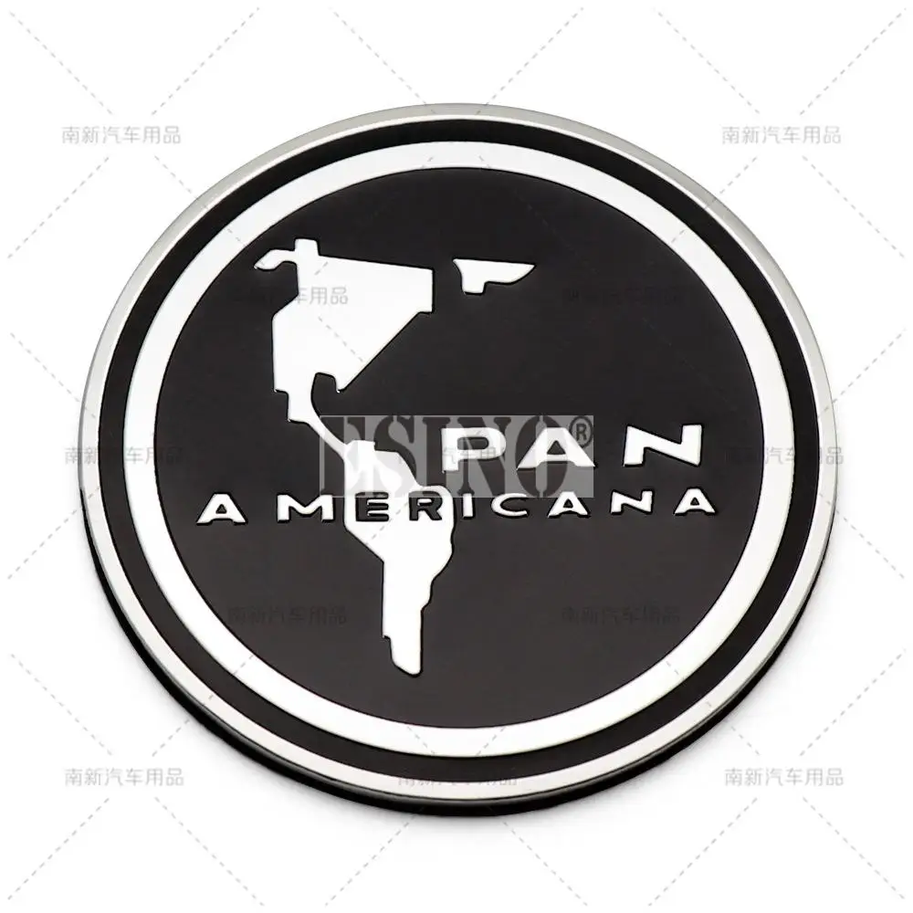 

Car Styling 3D Pan Americana Decorative Aluminium Adhesive Emblem Trunk Badge Fender Sticker Body Decal Car Accessory
