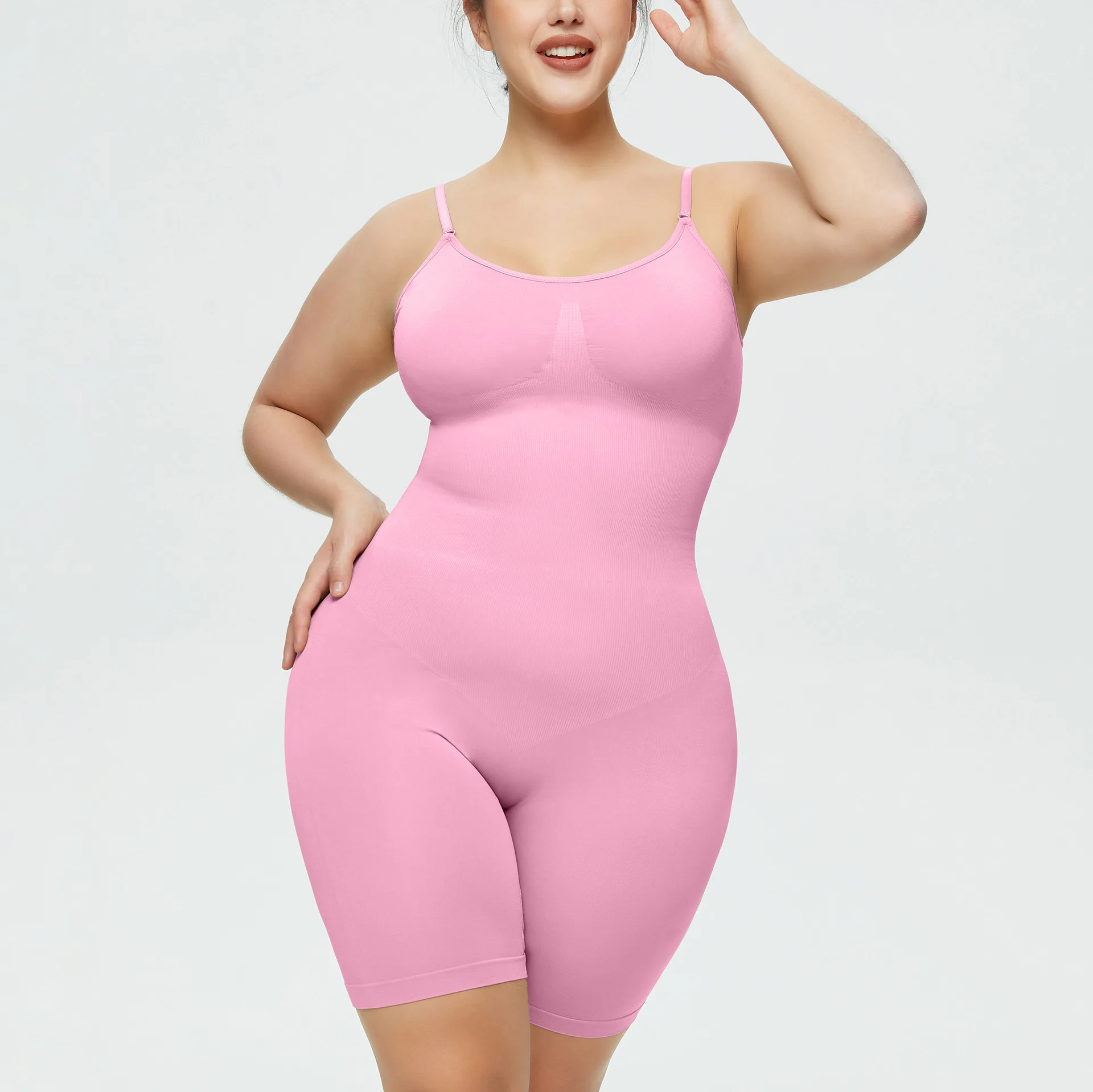 

Large size one-piece hip-lifting buttocks, abdomen and hip corset seamless body shaping underwear seamless suspender jumpsuit