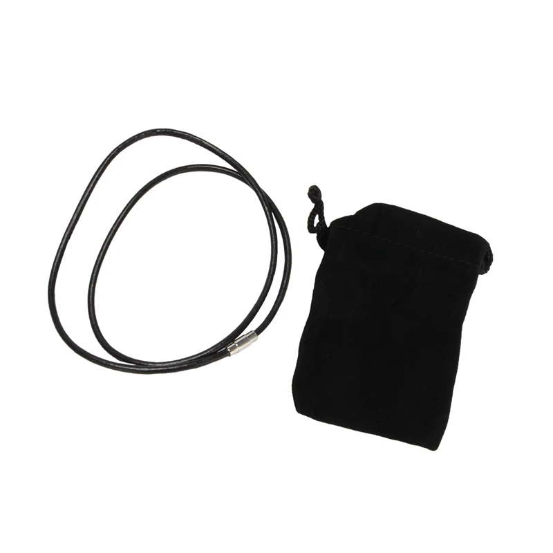 

Stainless steel magnetic clasp armor chain leather cord necklace, Black - 4mm wide - 75cm long