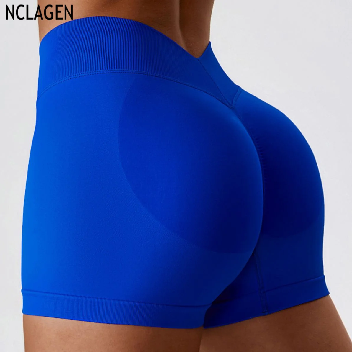 

NCLAGEN Seamless High Waist Yoga Shorts Tight Hip Lifting Fitness Leggings Running And Sports Shorts Quick Dry Breathable