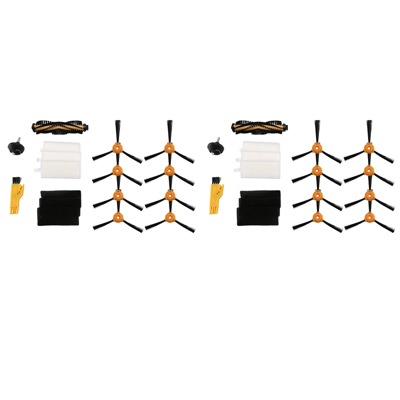 

34Pcs Side Brush Caster Filter For ECOVACS DEEBOT 600 601 605 710 N79 N79S Vacuum Cleaner Spare Accessories