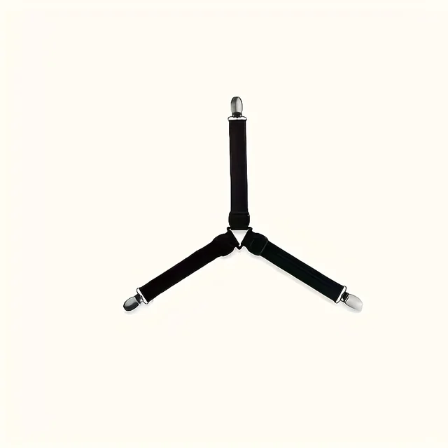 Clips de drap-housse antidérapants, Solution de stabilisation multi-surfaces pour l'optimisation des literie/canapé, Composite polymère texturée 4 pièces 5