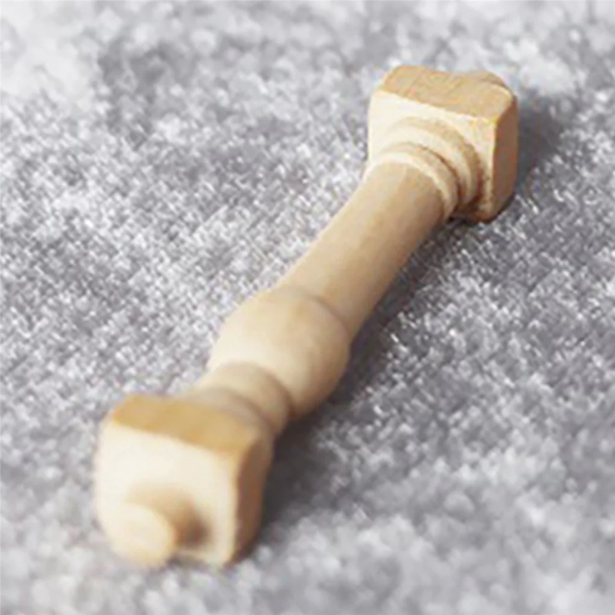 BAAU 60Pcs DIY Spindles Balusters Wooden Miniature 1/12 Scale Stair Railing Decoration Toys