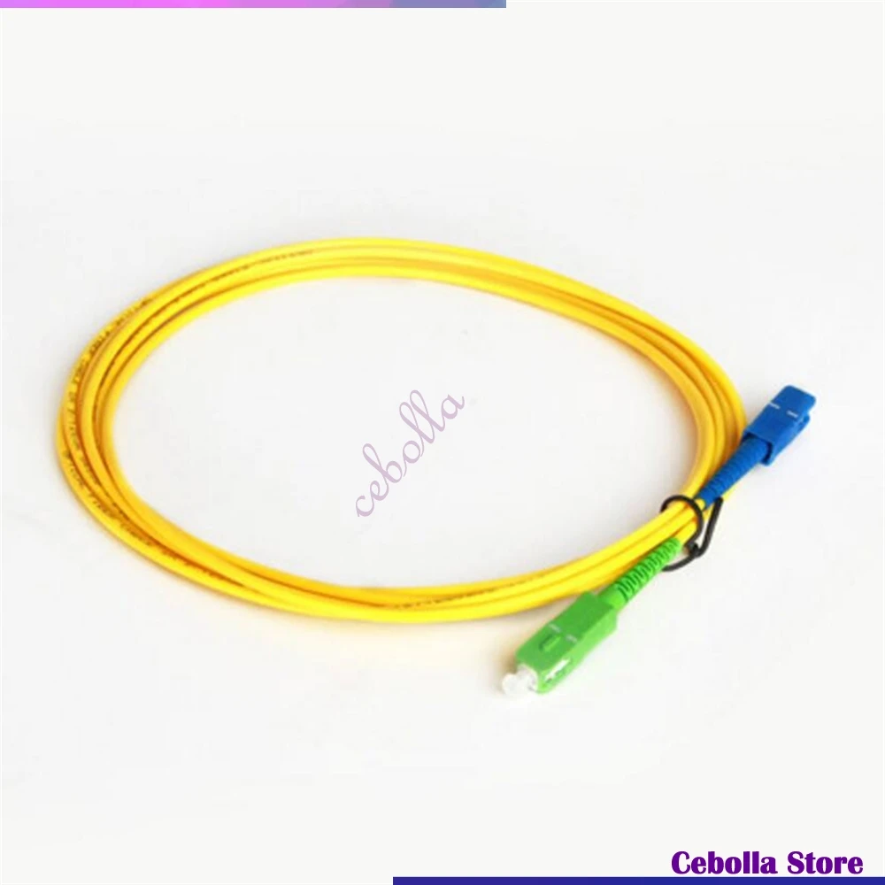 

10pcs Fiber Optic Jumper SC APC-SC UPC Simplex SM LSZH Optic Patch Cord Cable 3.0mm SC/APC-SC/UPC PVC FTTH