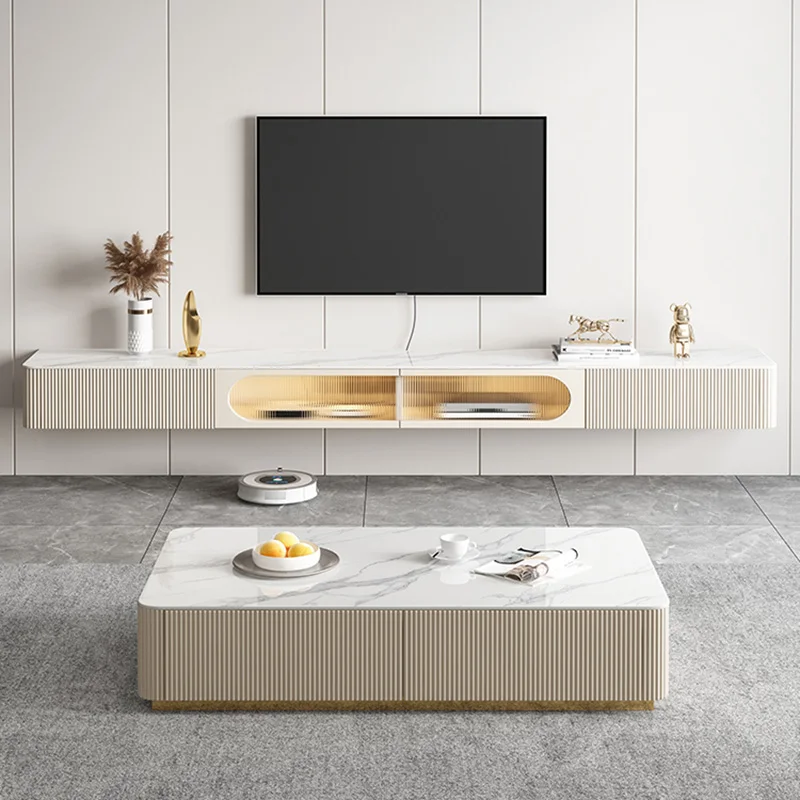 

White Modern Living Room Tv Stands Home Mobile Combination Coffee Tables Display Bedroom Muebles Organizador Luxury Tv Stand