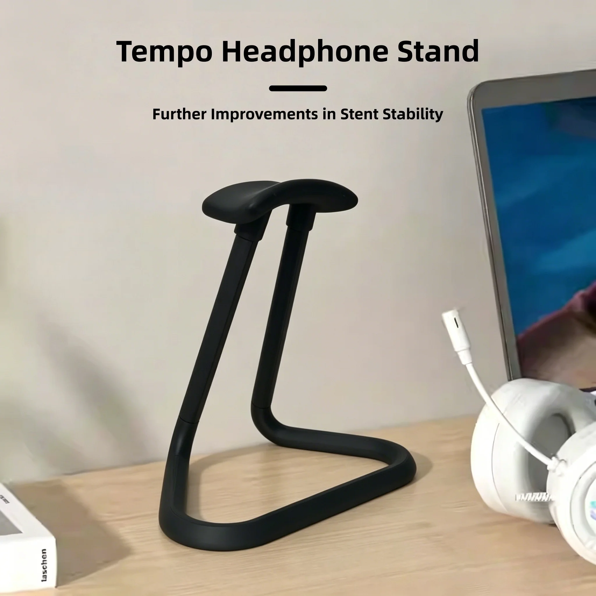 Universal Headphone Stand with Anti-Slip Base for Secure Storage and Display