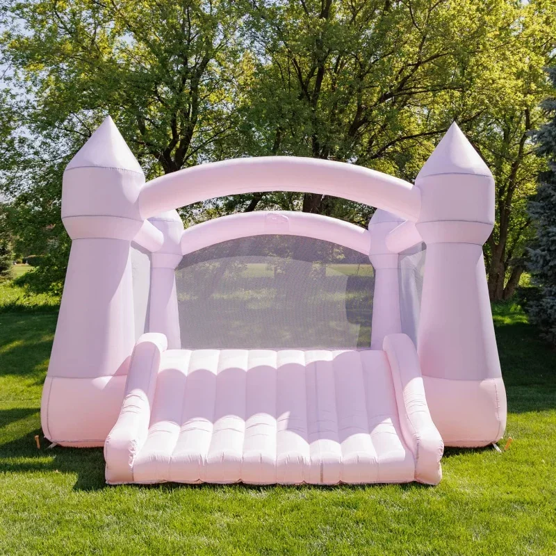Party Castle DayDreamer Cotton Candy Bounce House, 16.4 ft L x 13.1 ft W x 9.3 H, Basketball Hoop, UL Blower included, Trendy