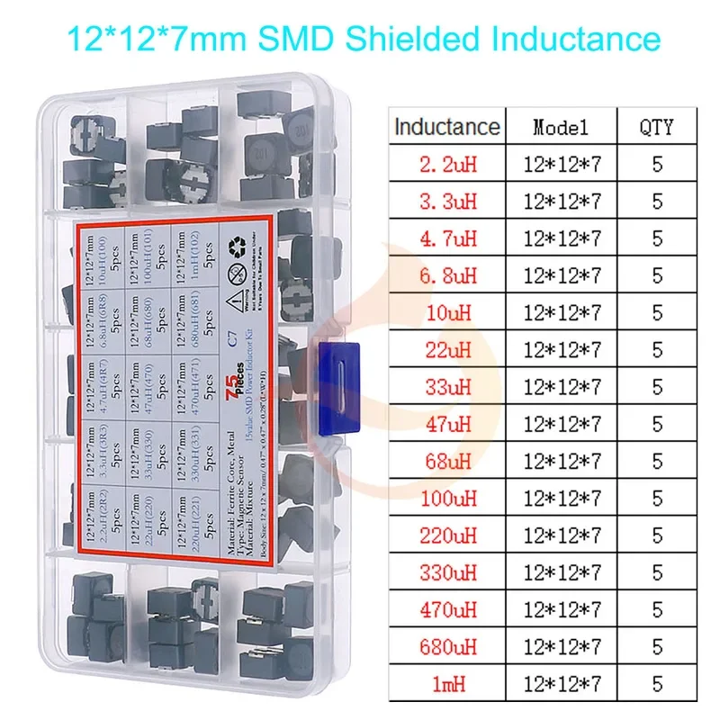 Comprehensive Inductor Assortment Kit - Diverse Range from 2.2uH to 100mH