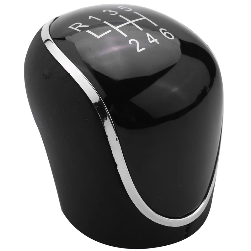 6 Speed Car PU Leather Gear Shift Knob Shift Lever for Ford Mondeo IV S-MAX C-MAX Transit Focus MK3 MK4 Kuga car gear shift knob