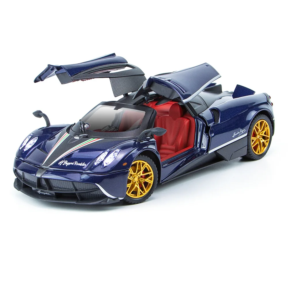 124 Scale Diecast Super Sport Car Pagani Huayra Metal Model With Light