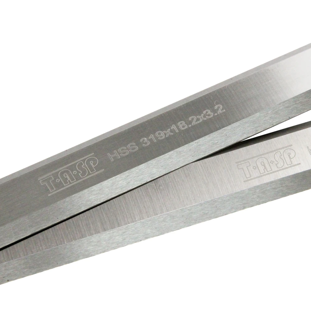 HSS Cuchillos cepilladores 319 x 18,2 x 3,2 mm, Juego de cuchillas