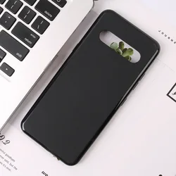 Premium Silicone TPU Back Cover for LG V60 ThinQ 5G (Black)