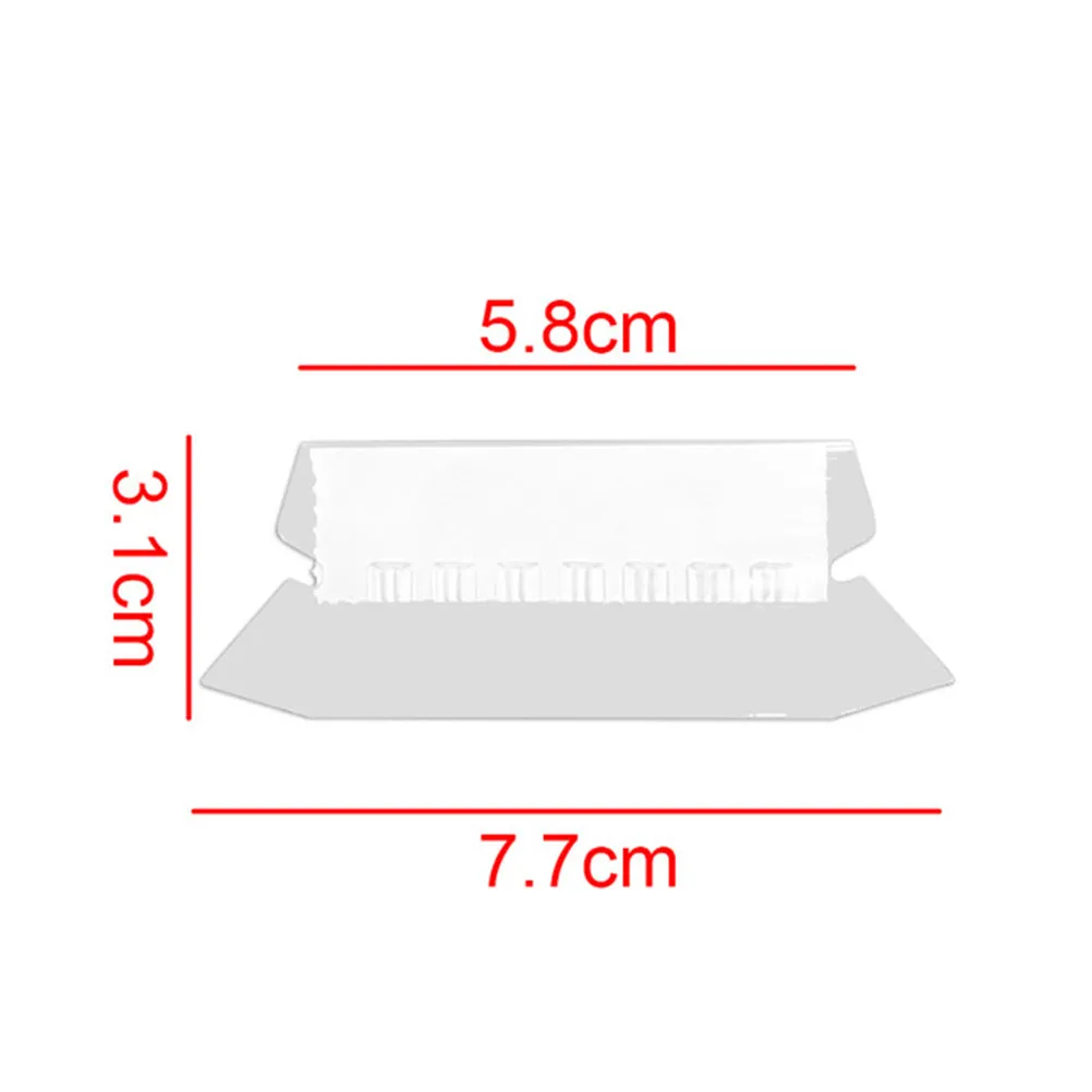 25Pcs 파일 폴더 라벨 투명 플라스틱 폴더 탭 부드러운 가장자리 재사용 가능 빠른 찾기 교수형 파일 사무실 교사 학생