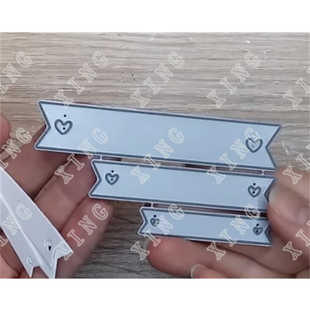 

2023 Heart Shaped Diversity Label Metal Cutting Dies Diy Craft Paper Card Scrapbooking Diary Gift Decoration Blade Punch Molds