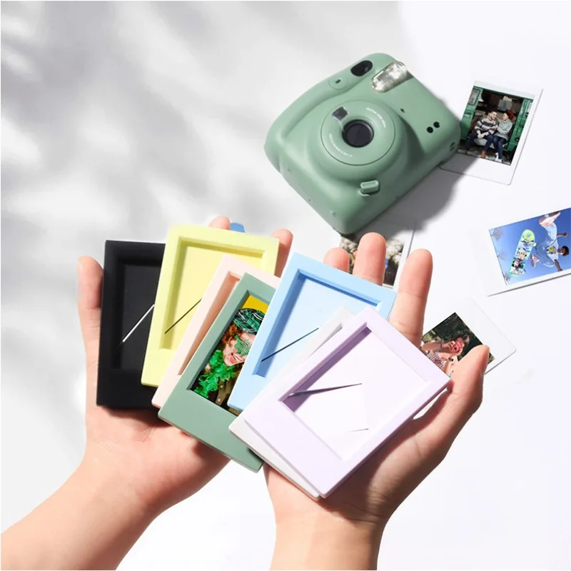 Suitable For Polaroid Mini 3 Inch Classic Vertical Picture Frame Creative Seven-color Set Color Photo Frame Table photo frame 1pc